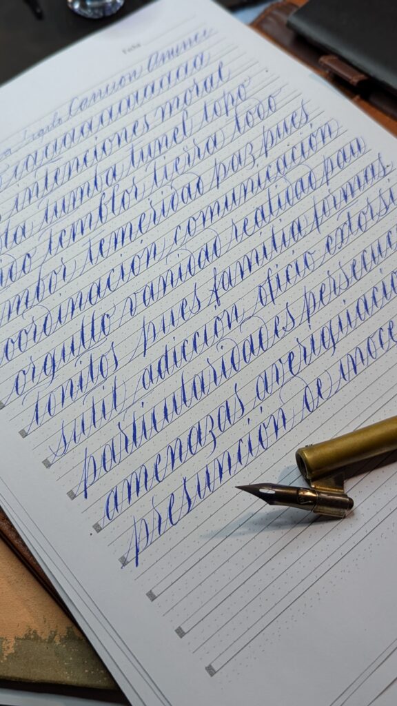 Caligrafía copperplate