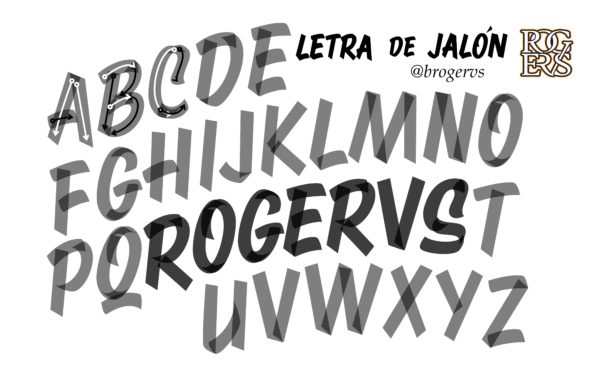 Plantillas de Letra de Jalón