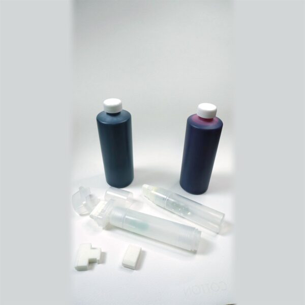 Botellas de tinta negra y roja de 250 ml con marcadores rellenables